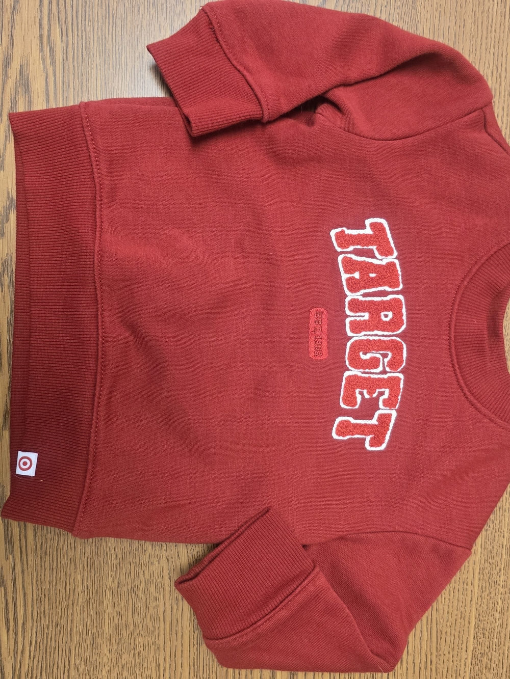 Wondershop Red Crewneck Sweatshirt with Target Embroidery Sz 12 Months